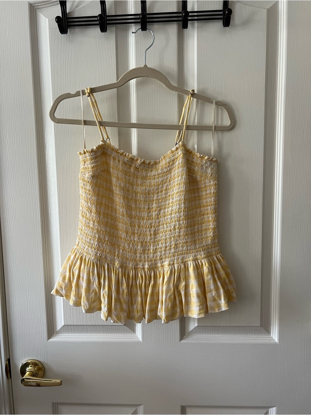 Free People Gingham Tank Top